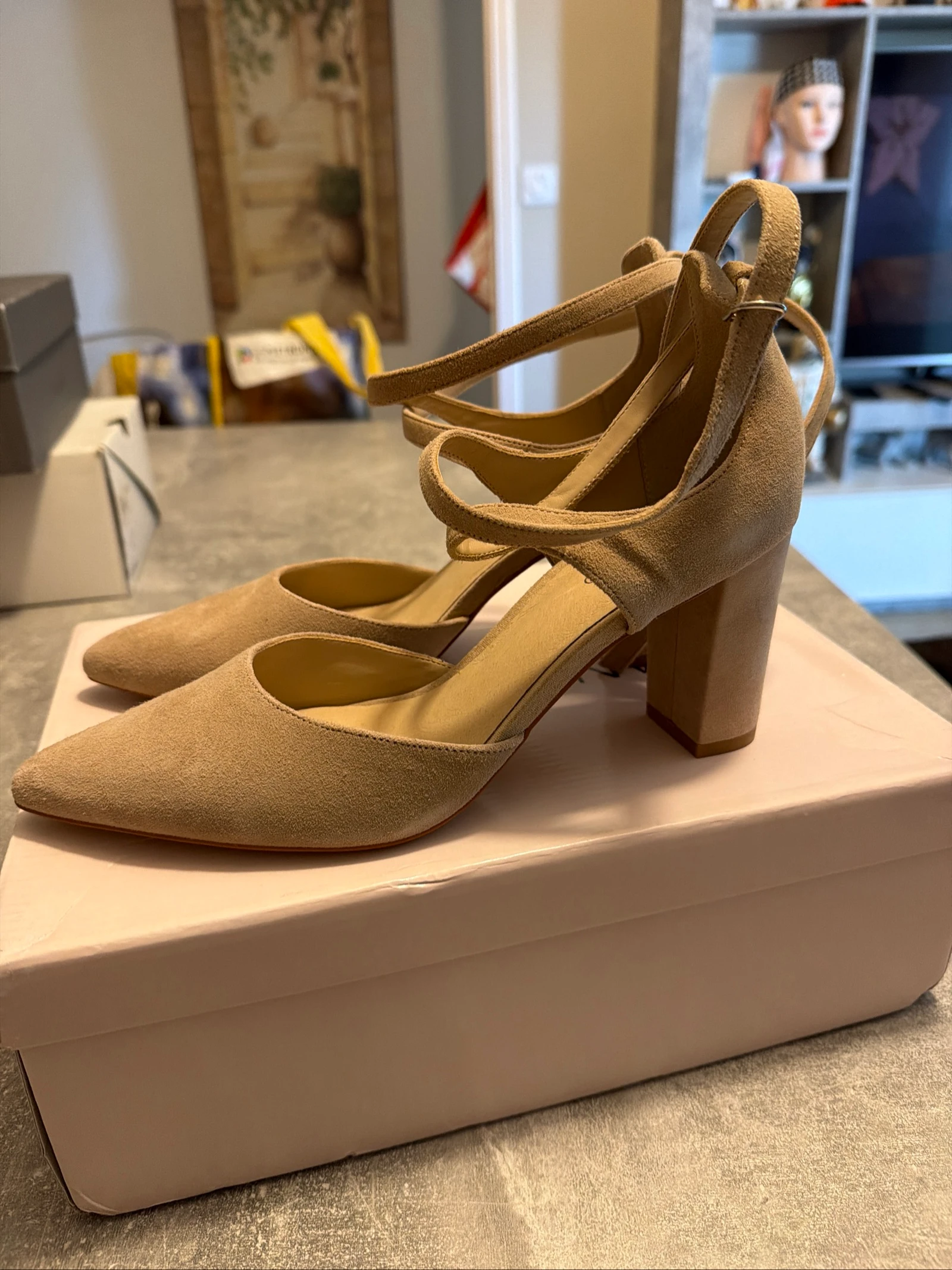 Anna Field nude beige heel shoes size 39 new – photo 4